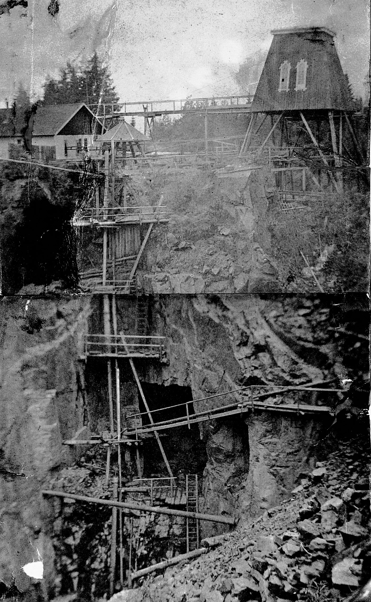 L’entrée des mines de Norberg, Henri Roux de Bézieux, 1883, J 1883 (705)