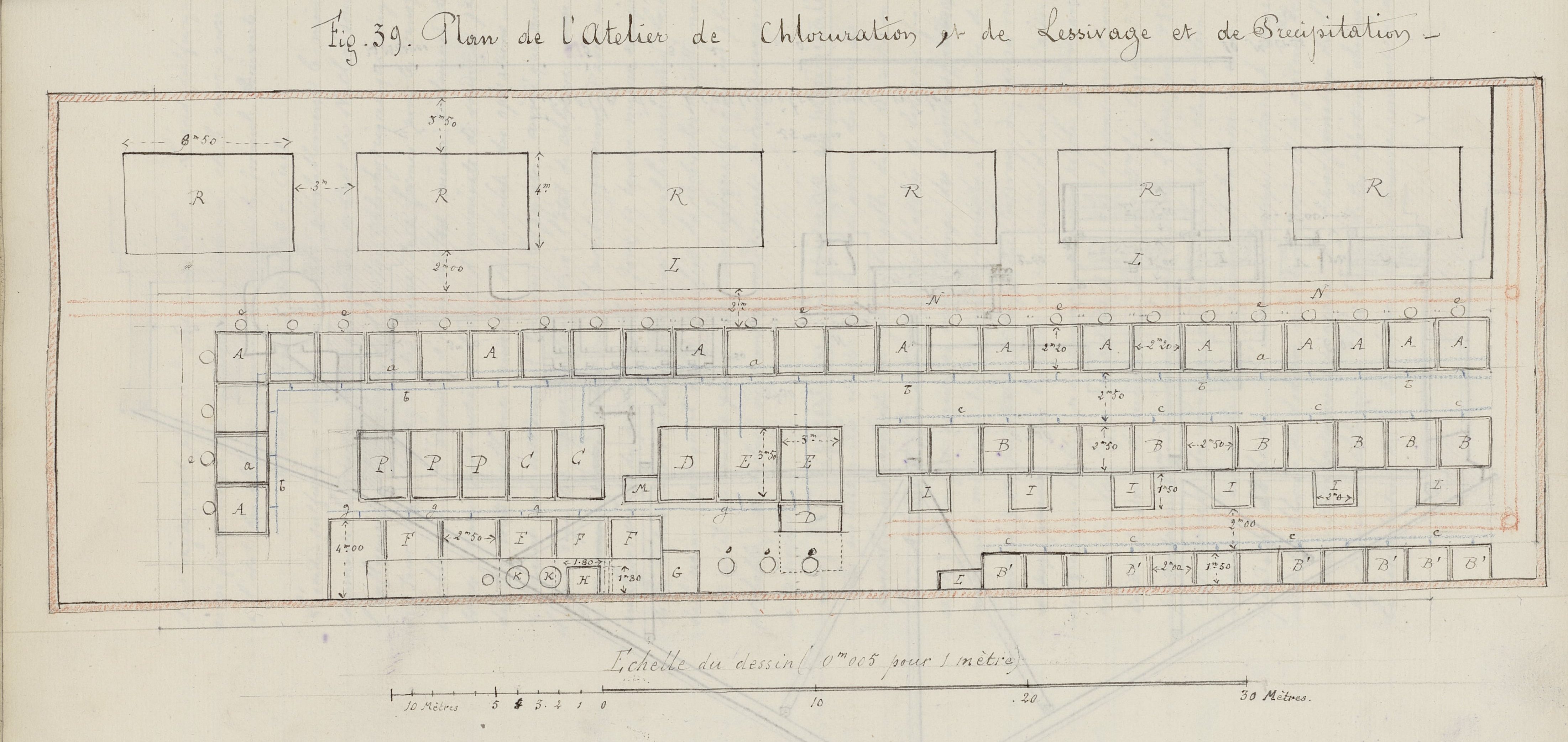 Plan de l’atelier de Falun, Charles Lallemand, 1879, M 1879 (1002)